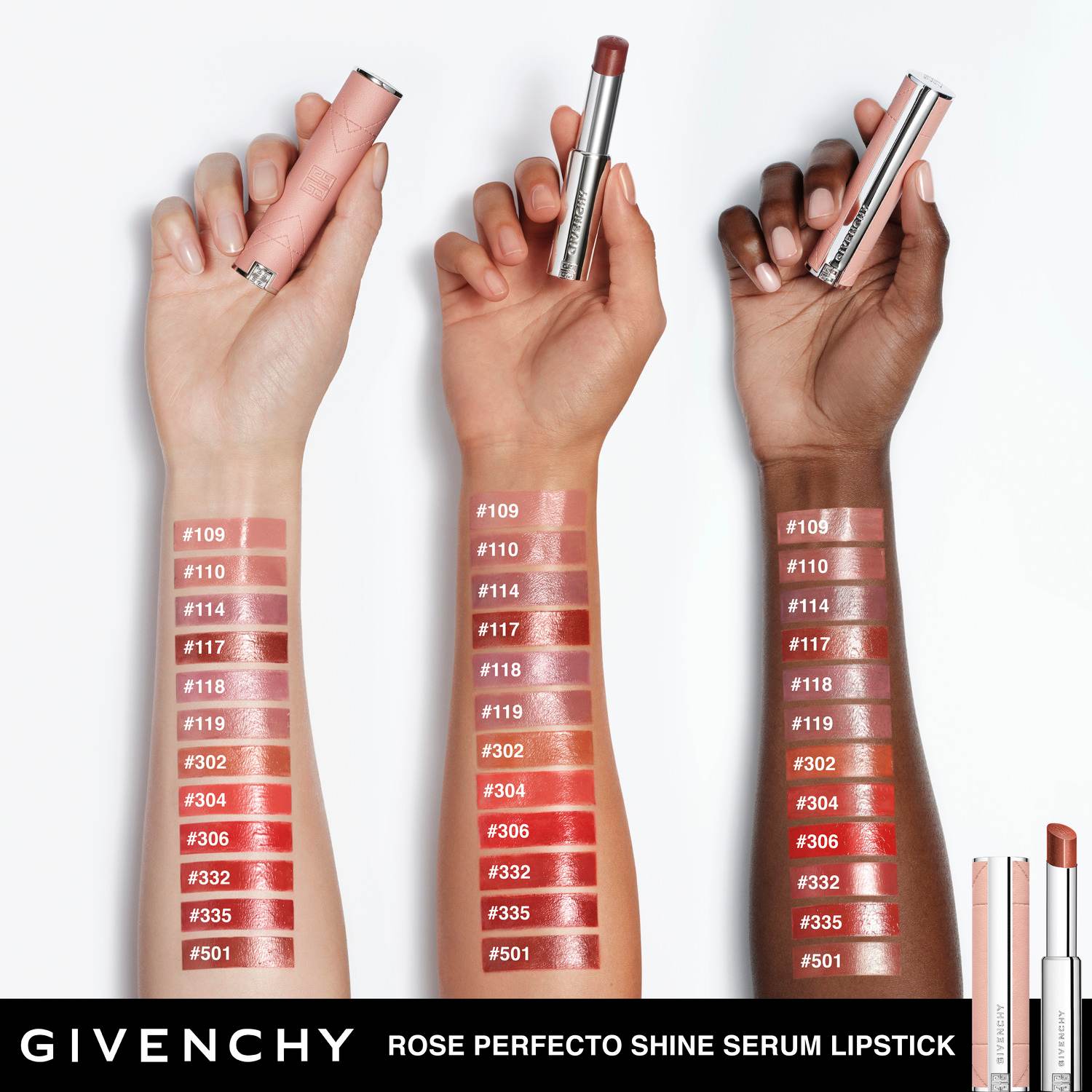 Rose Perfecto Shine Serum Lipstick • N110
