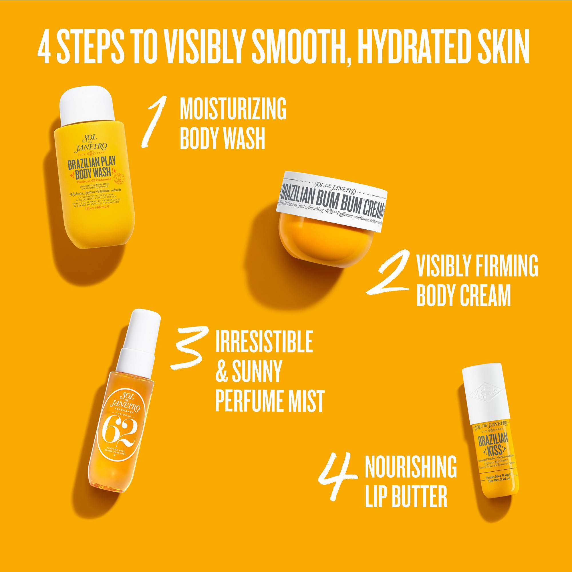 Smooth And Glow Bum Bum Body Routine Set (Holiday Limited Edition)