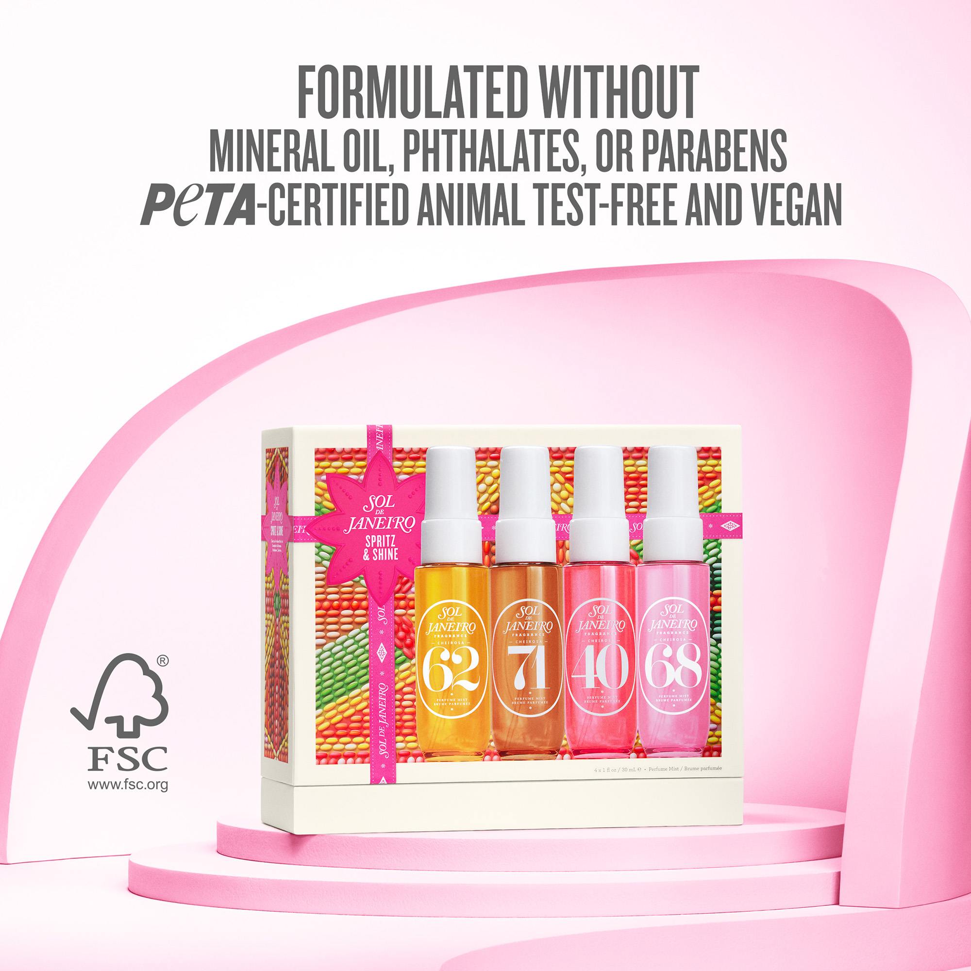 SOL DE JANEIRO チェリオーサ香水セット Spritz & Shine Cheirosa Perfume Mist Set (Holiday Limited Edition)
