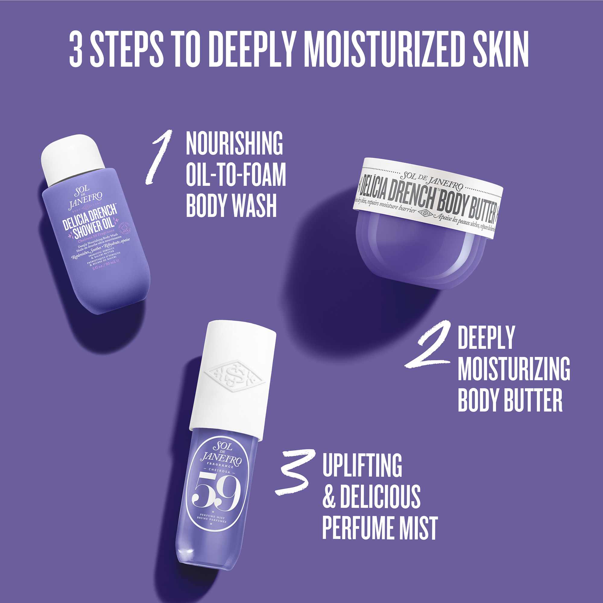Drench & Dazzle Delicia Drench Body Routine