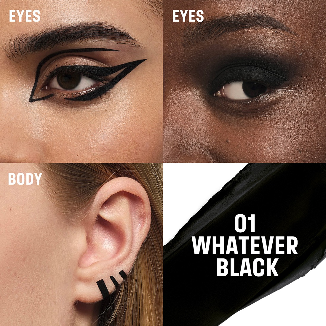 Artist Color Cream Waterproof Gel Eyeliner Pot • 01 Whatever Black