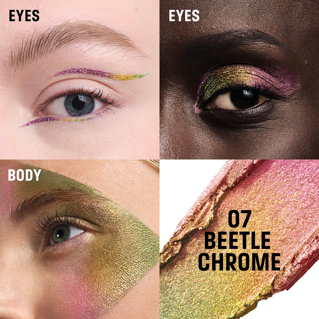 Artist Color Cream Waterproof Gel Eyeliner Pot • 07 Beetle Chrome
