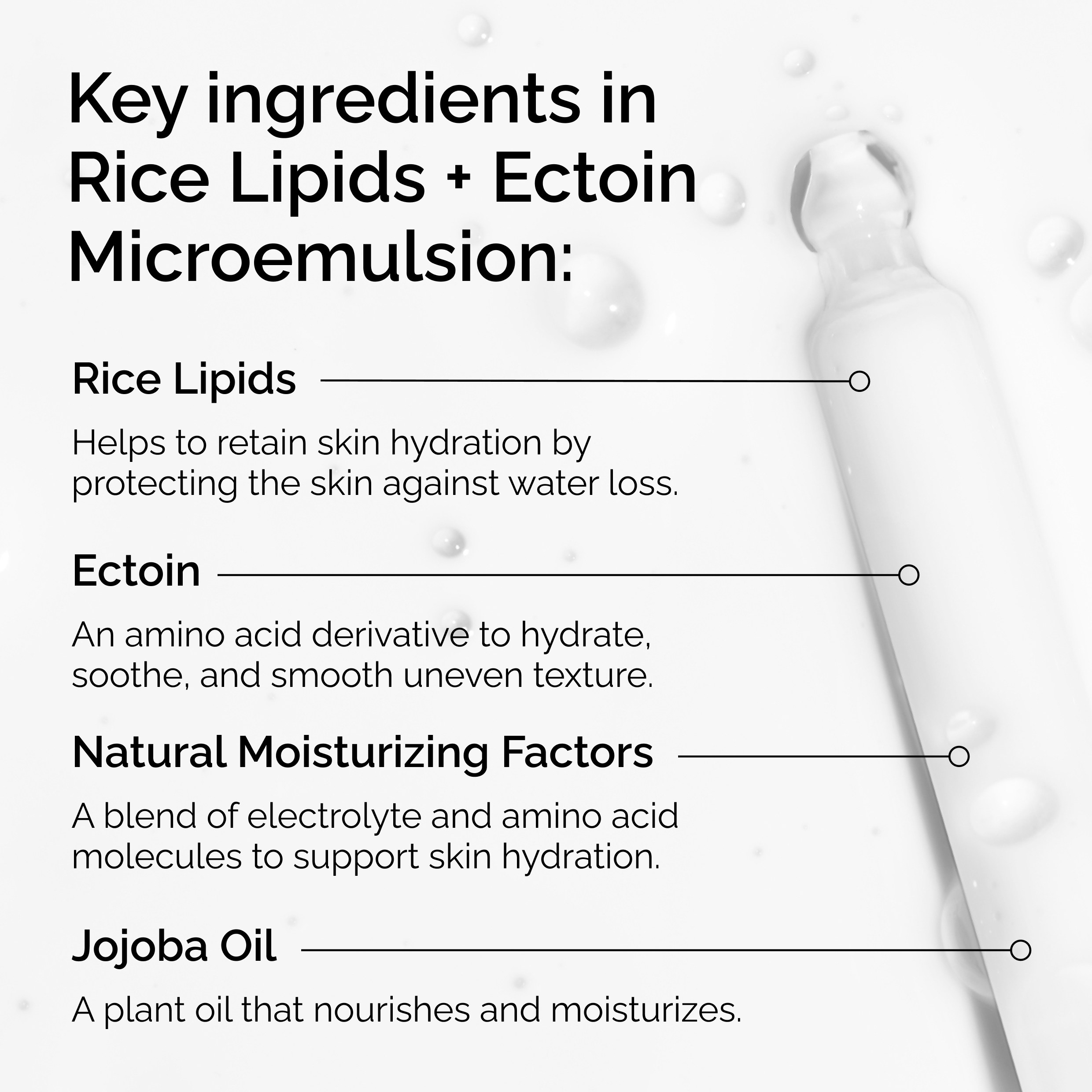 Rice Lipids + Ectoin Microemulsion • 120ml