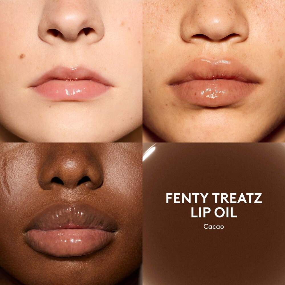 Fenty Treatz Hydrating Strengthening Lip Oil • Cacao