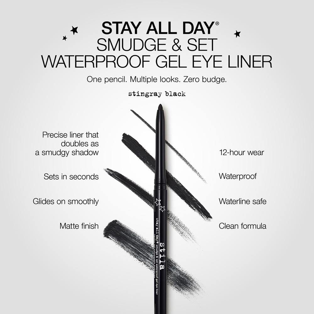 Stay All Day® Smudge & Set Waterproof Gel Eye Liner • Stingray Black