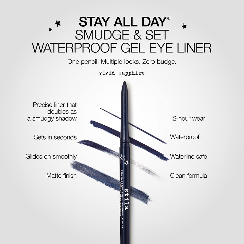Stay All Day® Smudge & Set Waterproof Gel Eye Liner • Vivid Sapphire