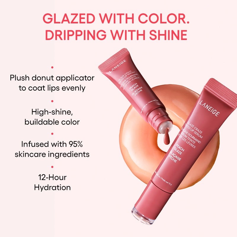 Glaze Craze Tinted Lip Serum • Peach Glaze