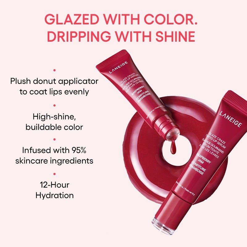Glaze Craze Tinted Lip Serum • Rasberry Jam