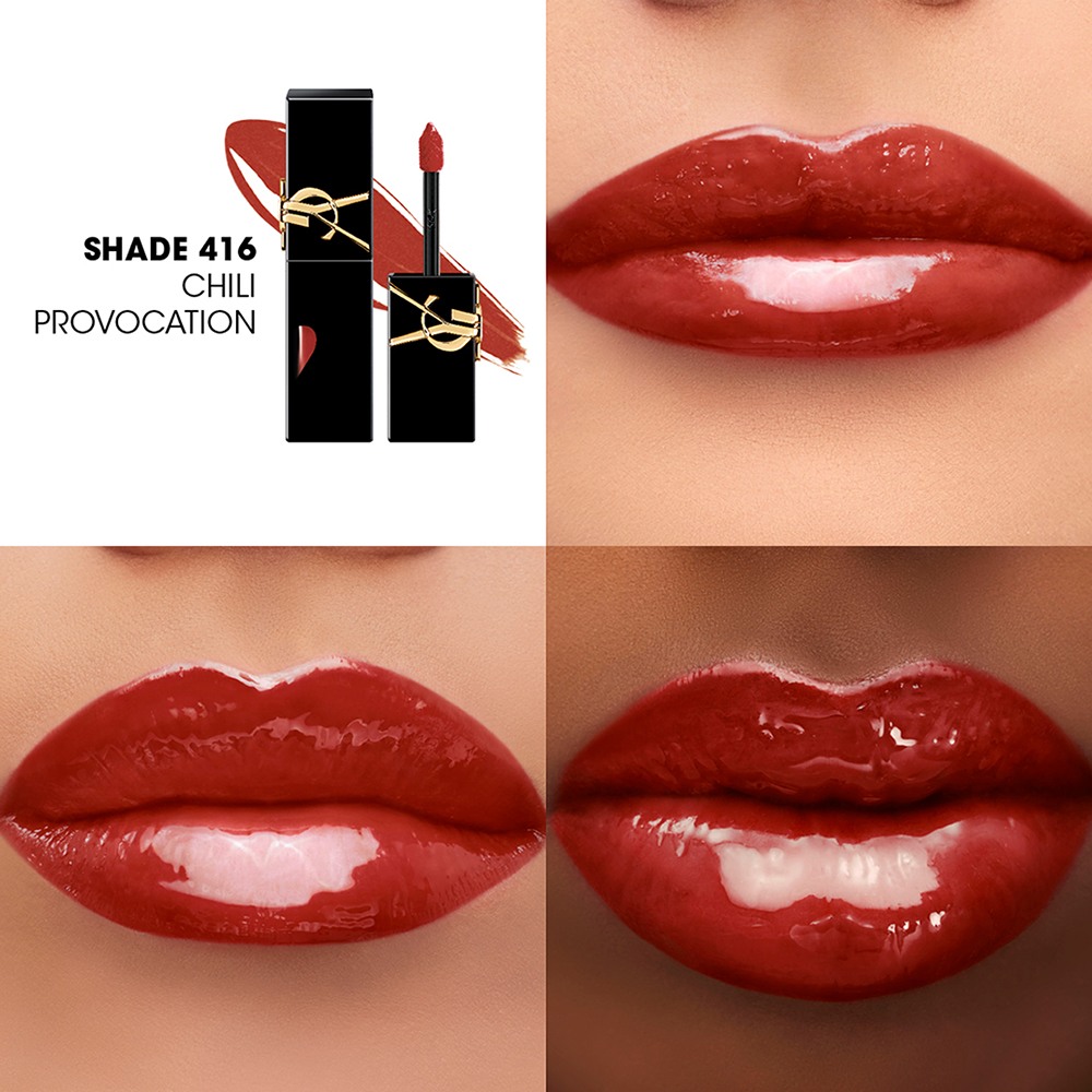 【ysl】600・【コスデコ】リップ The Inks Vinyl Cream • 416 Chili Provocation