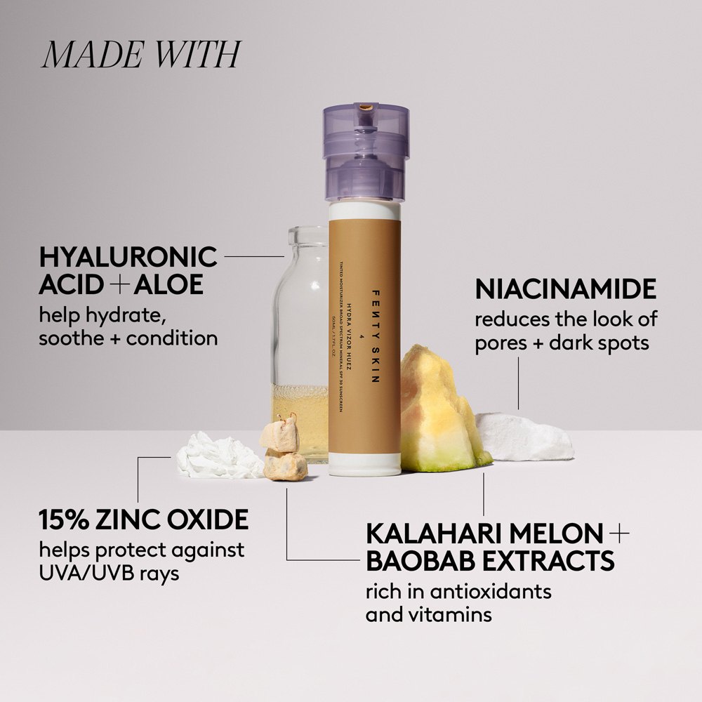 Hydra Vizor Huez Tinted Moisturizer Mineral SPF 30 Sunscreen • 6