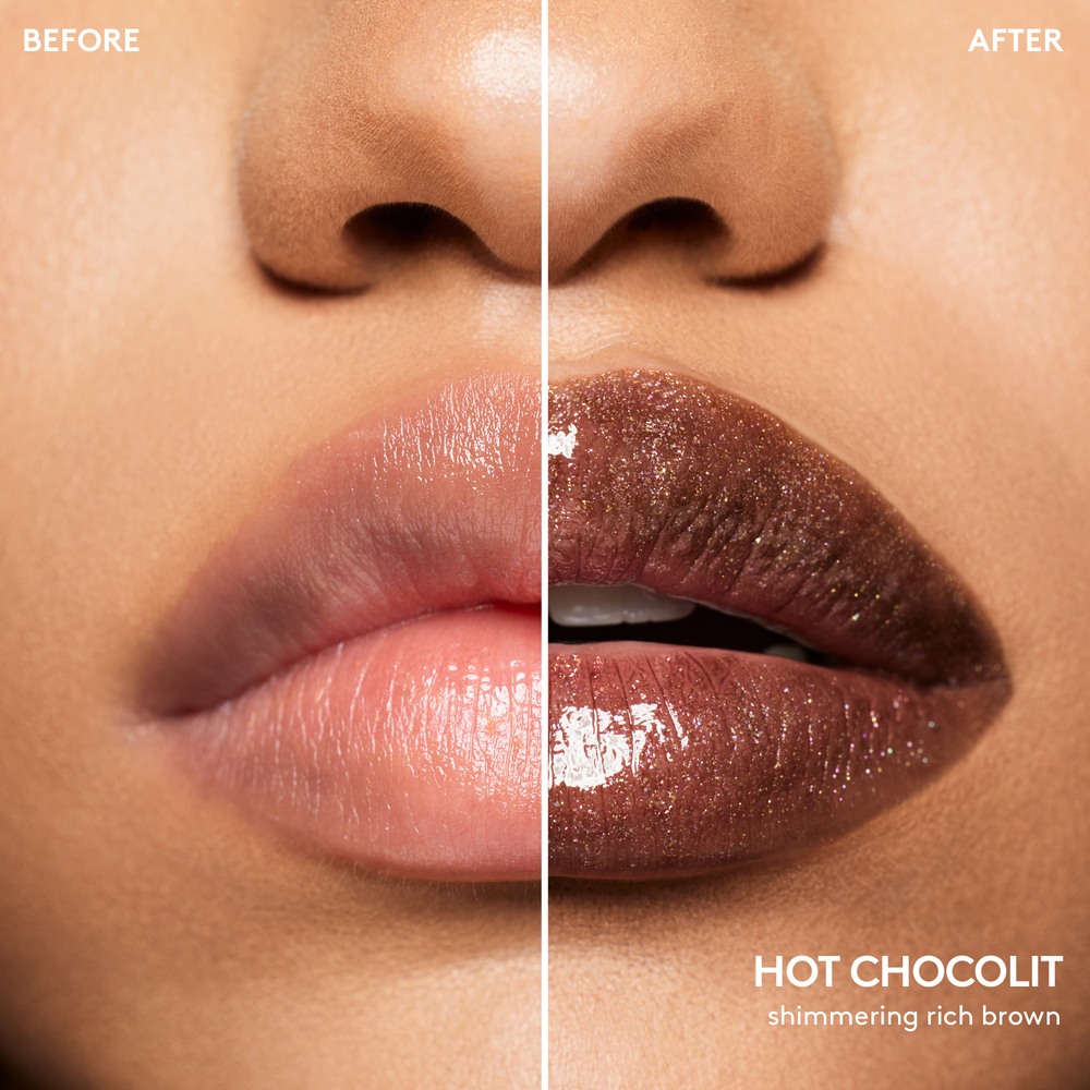 Gloss Bomb Stix Shimmer Lipstick • Hot Chocolit