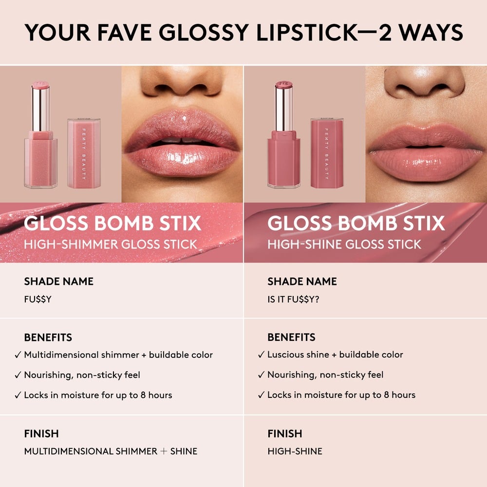 Gloss Bomb Stix Shimmer Lipstick • Flamingo Fling