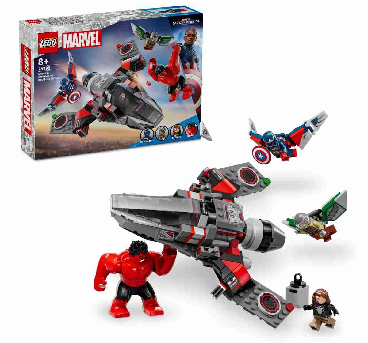 LEGO Marvel Captain America vs. Red Hulk Battle 76292, 8Y+
