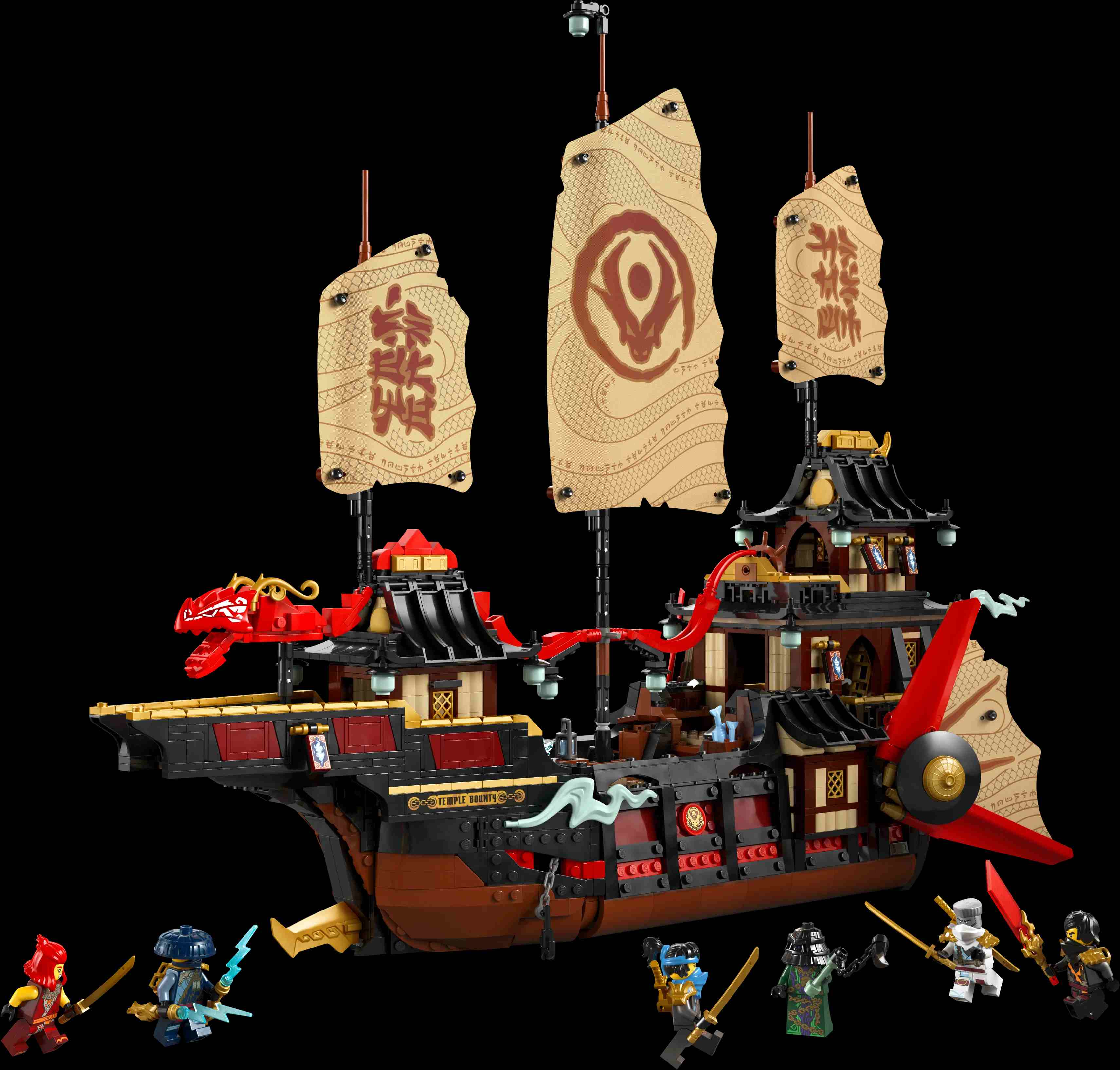 LEGO NINJAGO The Temple Bounty Ship Toy Building Kit 71848, 14Y+