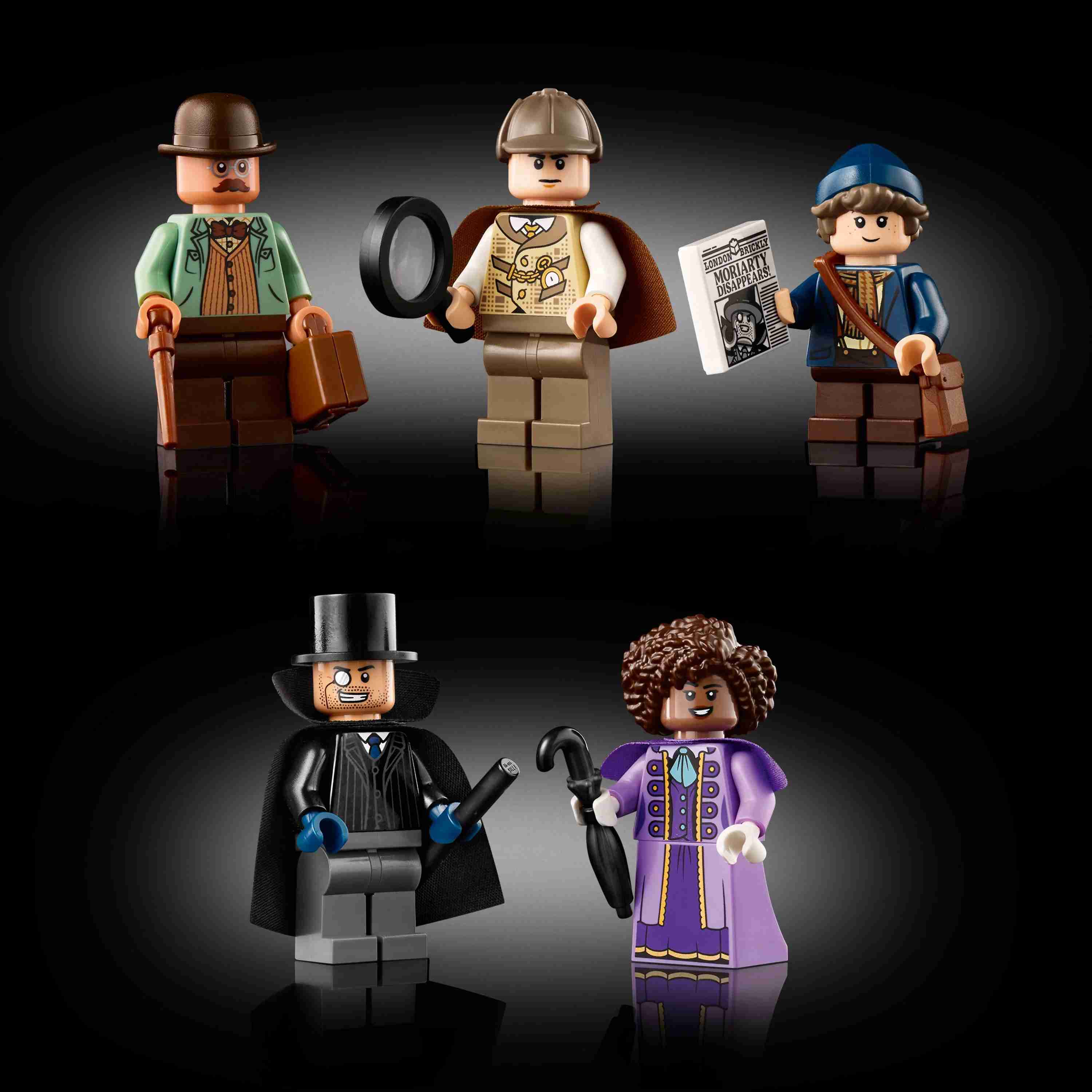LEGO Icons Sherlock Holmes: Book Nook Kit, Bookshelf Décor