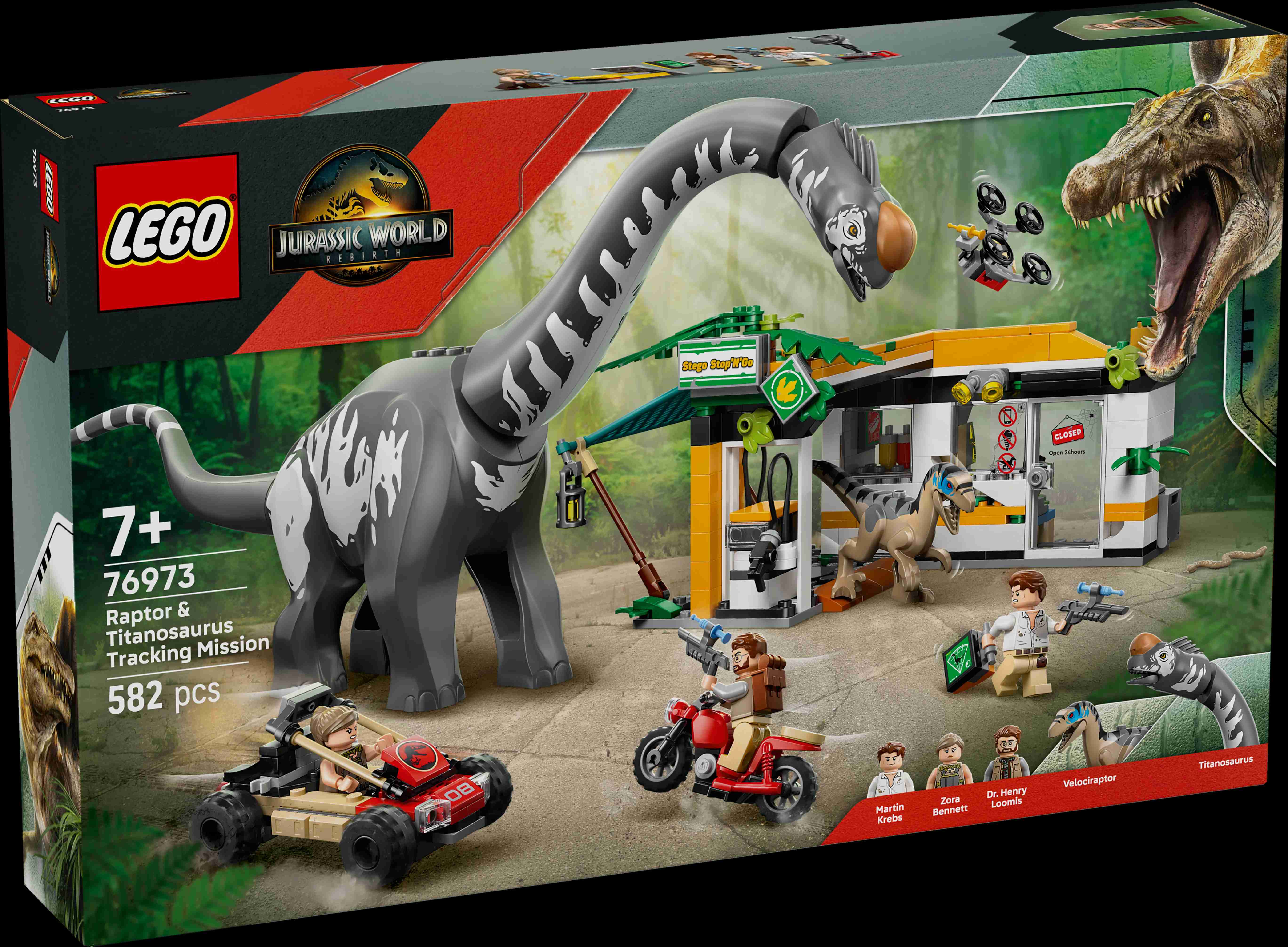 LEGO Jurassic World Raptor & Titanosaurus Tracking Mission