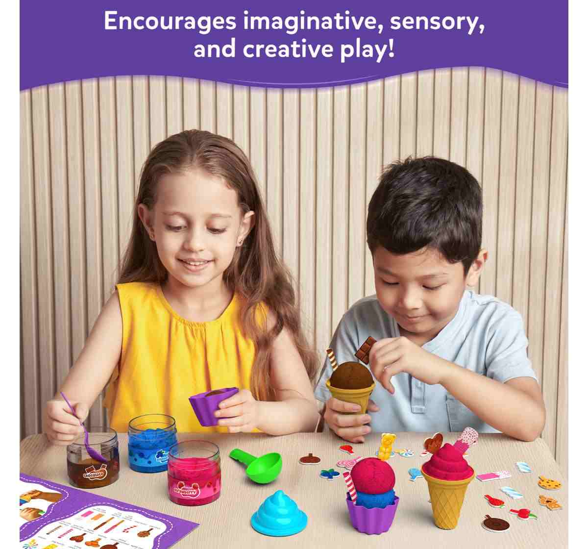 Skillmatics Sandeezy: Ice Cream Parlour, Sensory Toy & Pretend