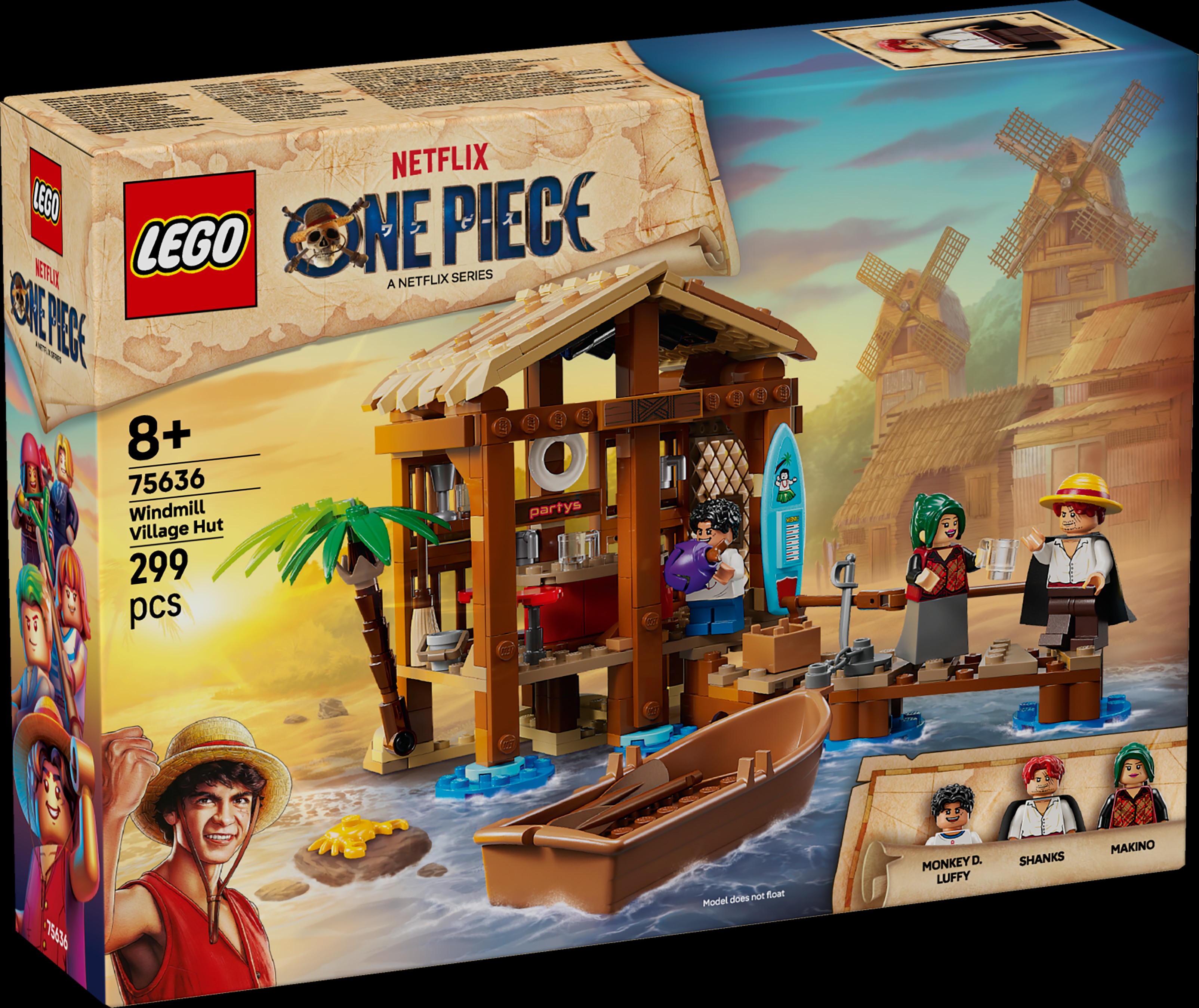 LEGO ONE PIECE Windmill Village Hut Building Kit 75636 Building