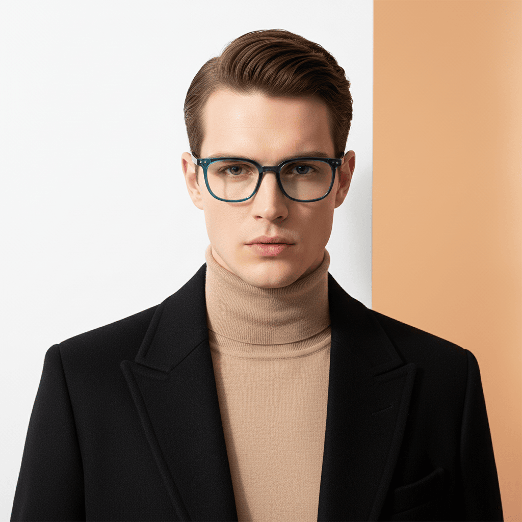 Blue Rectangle Computer Glasses for Unisex Screen Pro