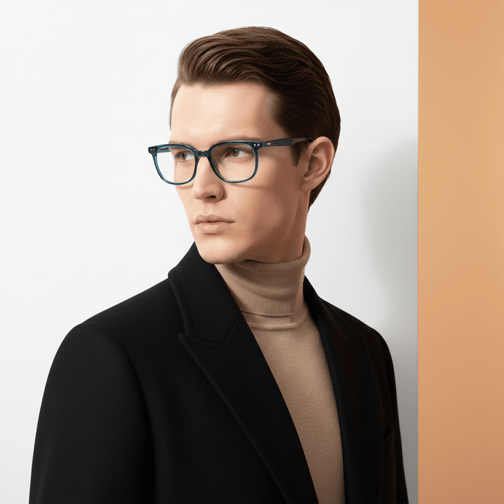 Blue Rectangle Computer Glasses for Unisex Screen Pro