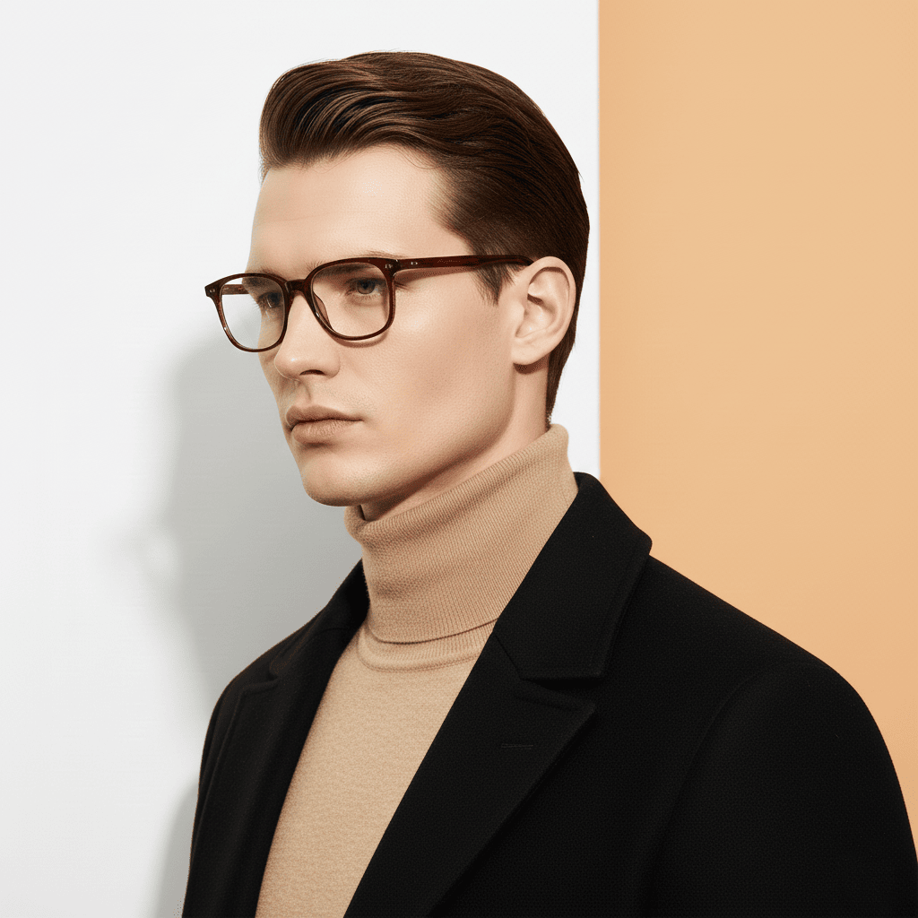 Brown Panto Computer Glasses for Women Screen Pro