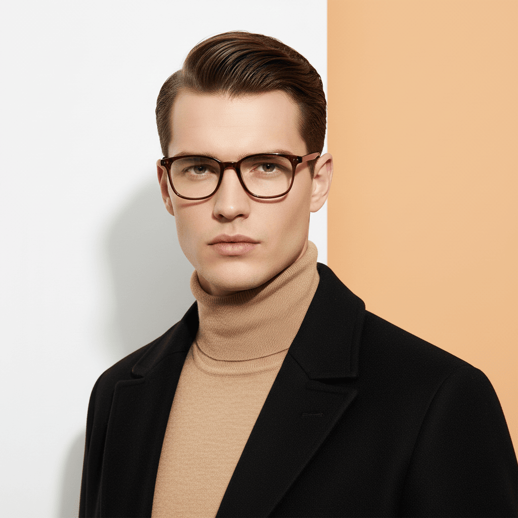 Brown Panto Computer Glasses for Women Screen Pro