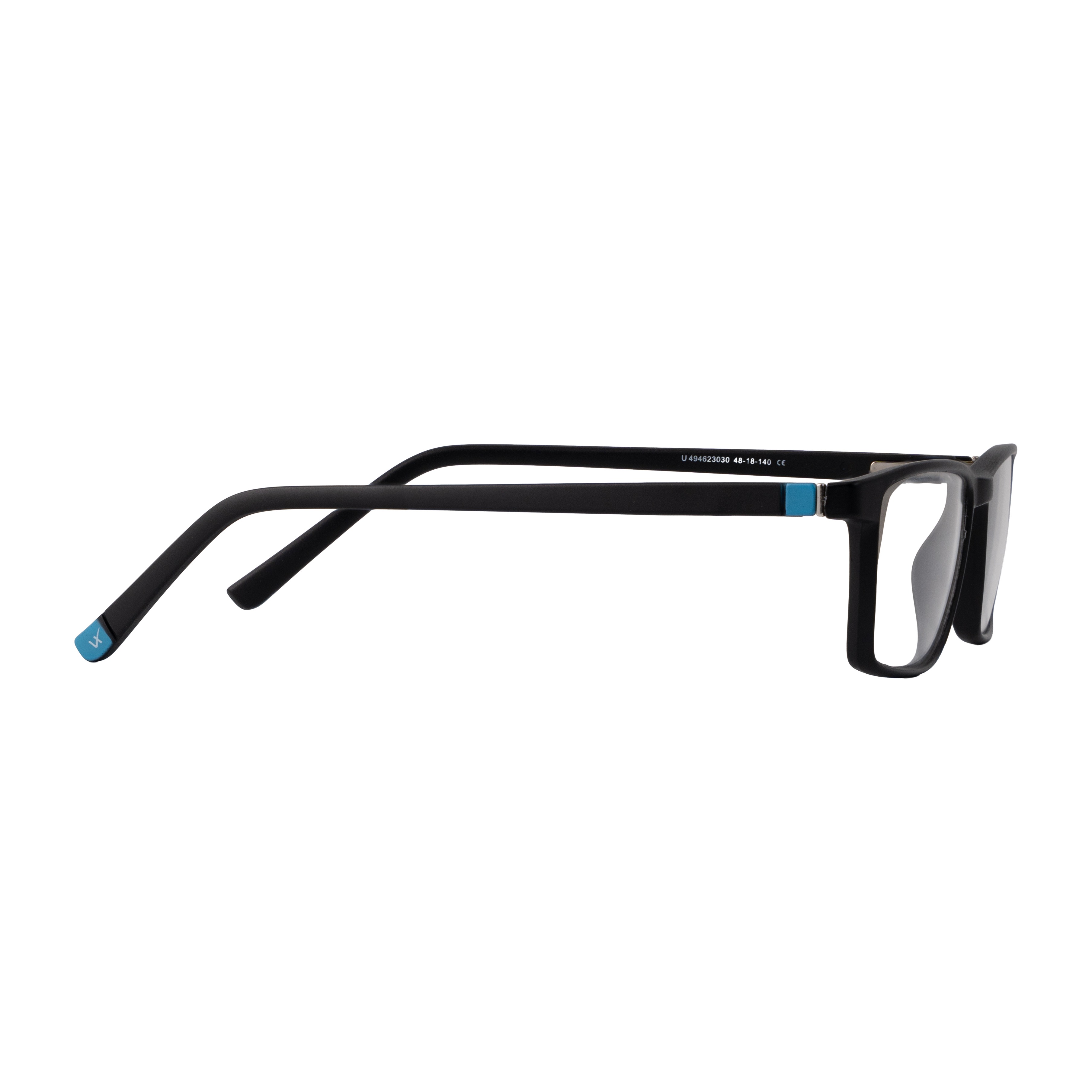 Black Rectangle Computer Glasses for Unisex Screen Pro