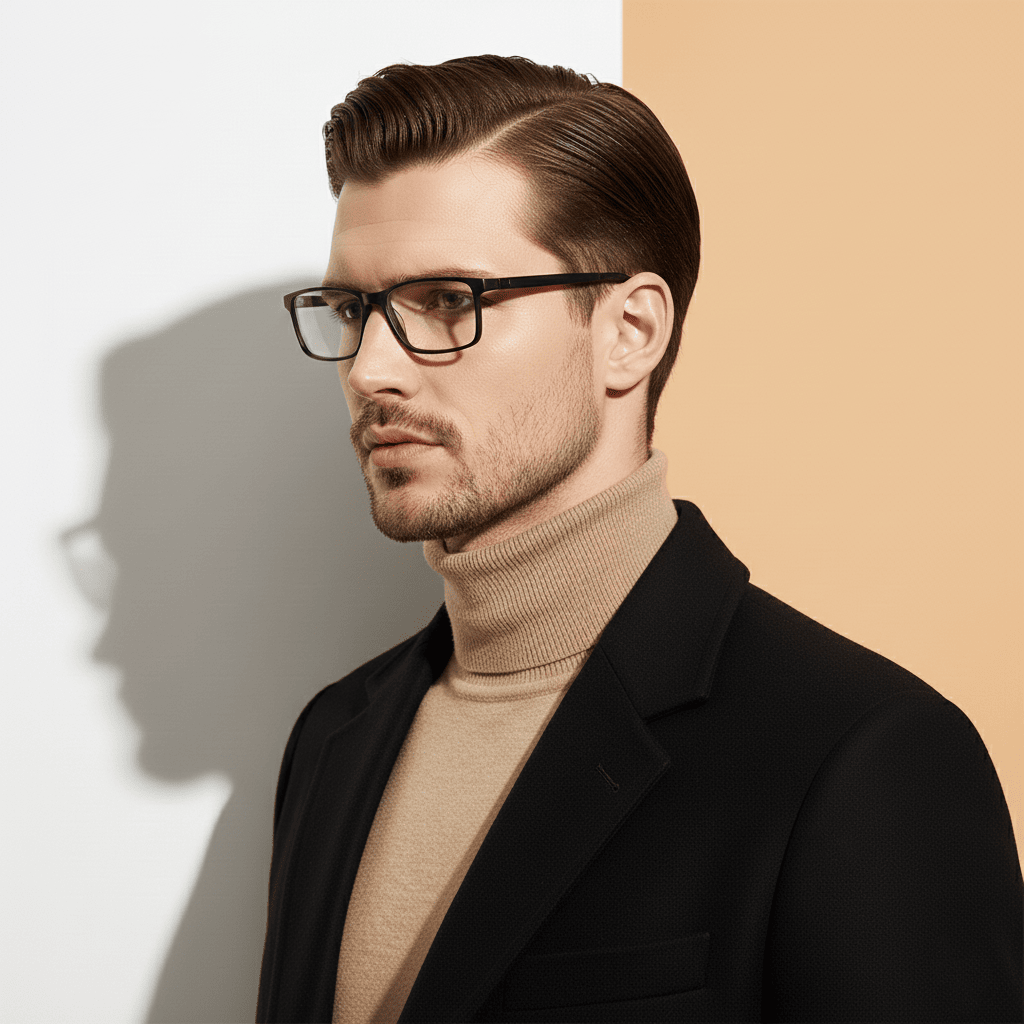 Black Rectangle Computer Glasses for Unisex Screen Pro