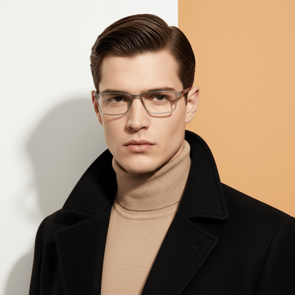 Grey Rectangle Computer Glasses for Unisex Screen Pro