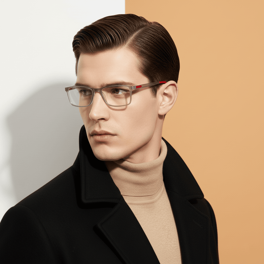 Grey Rectangle Computer Glasses for Unisex Screen Pro