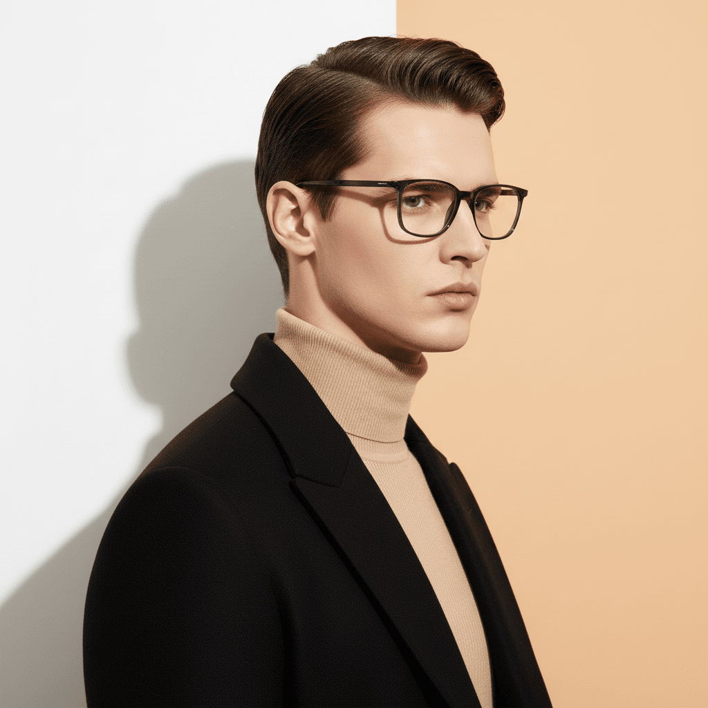 Green Square Computer Glasses for Men Screen Pro