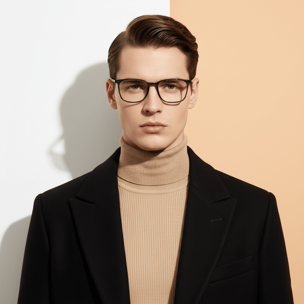 Green Square Computer Glasses for Men Screen Pro