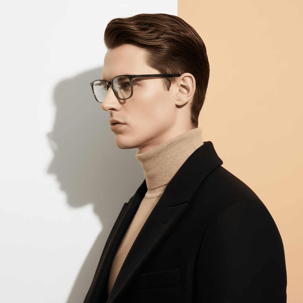 Green Square Computer Glasses for Men Screen Pro