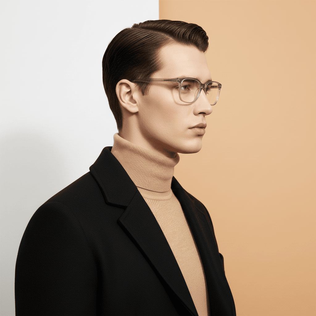 Light Grey Square Computer Glasses for Men Screen Pro