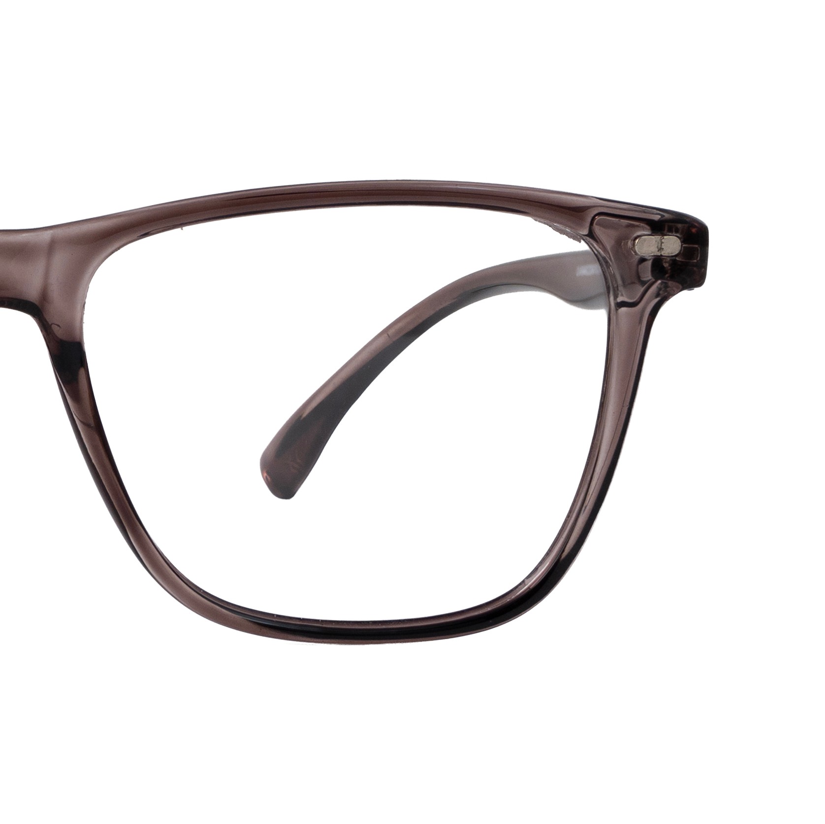 Light Brown Rectangle Computer Glasses for Unisex Screen Pro