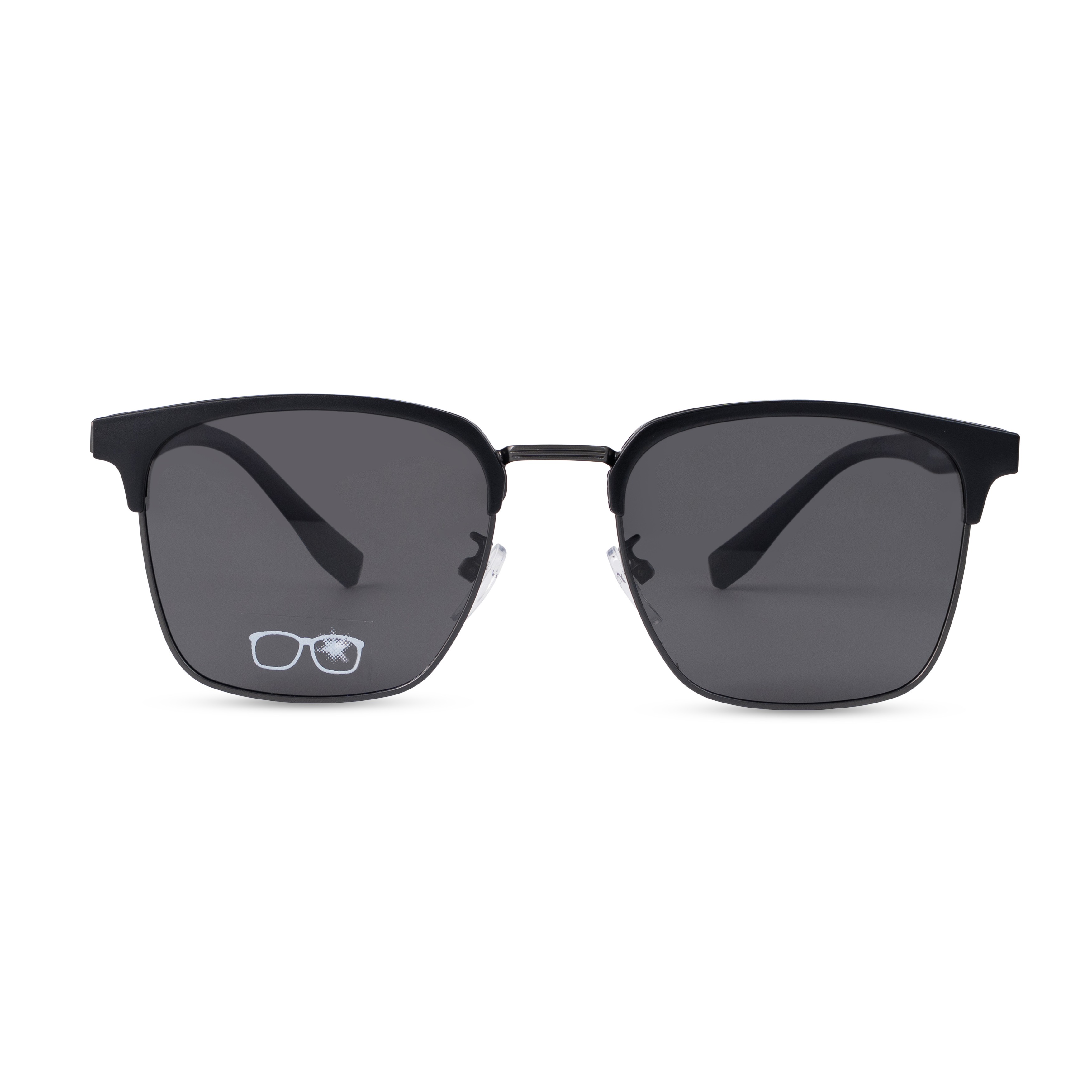 Metallic Clubmaster Sunglasses for Men