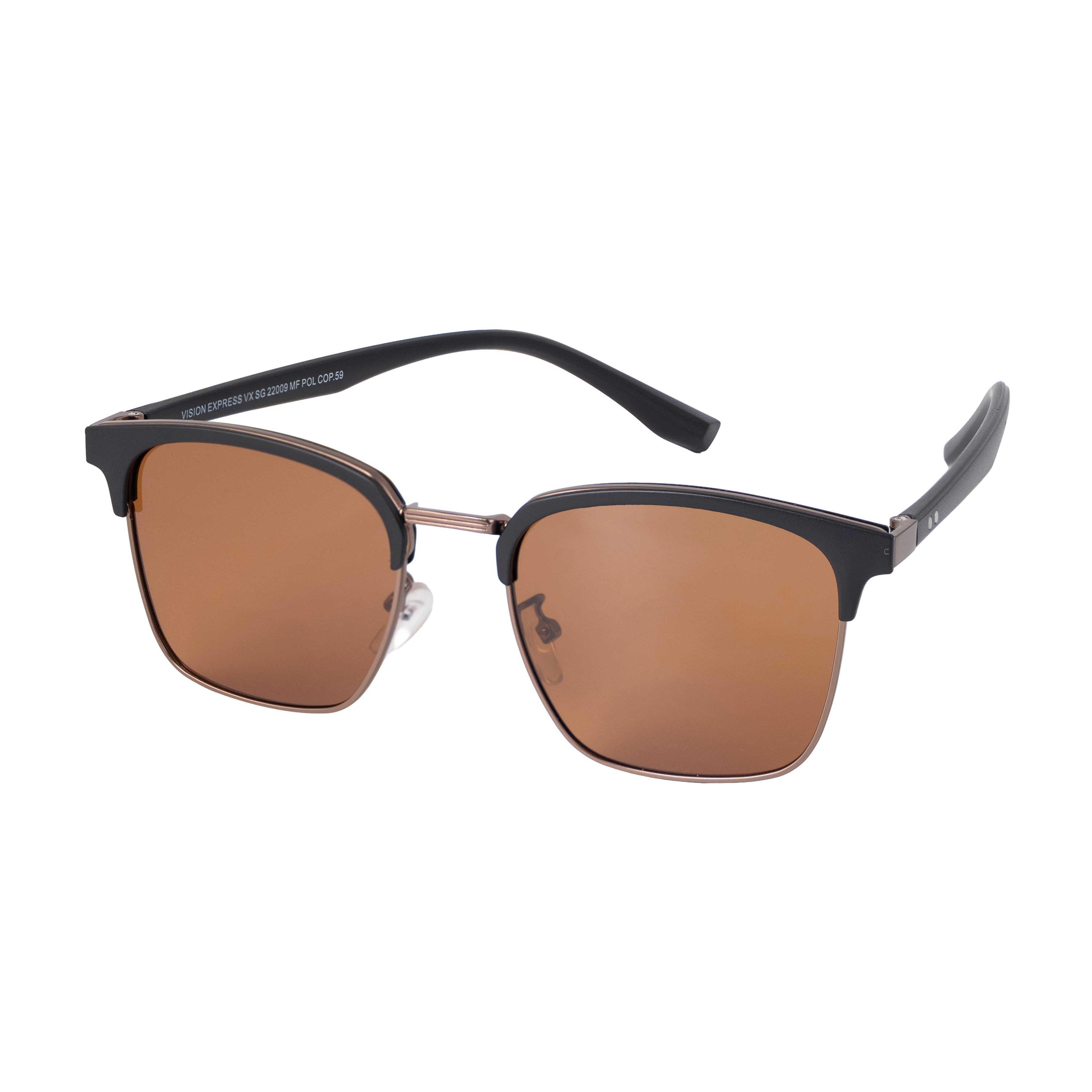 Copper Clubmaster Sunglasses for Men