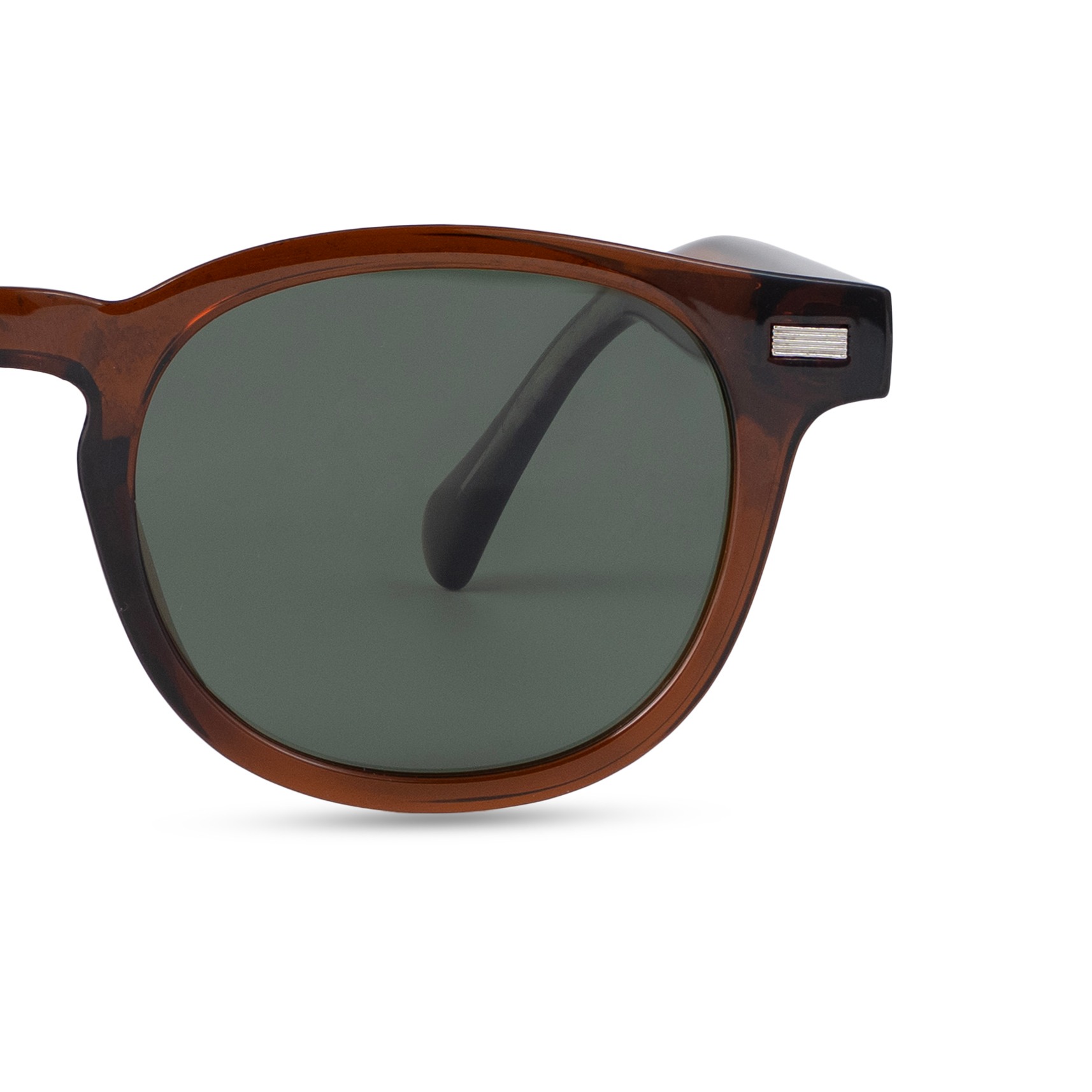 Brown Round Sunglasses for Men
