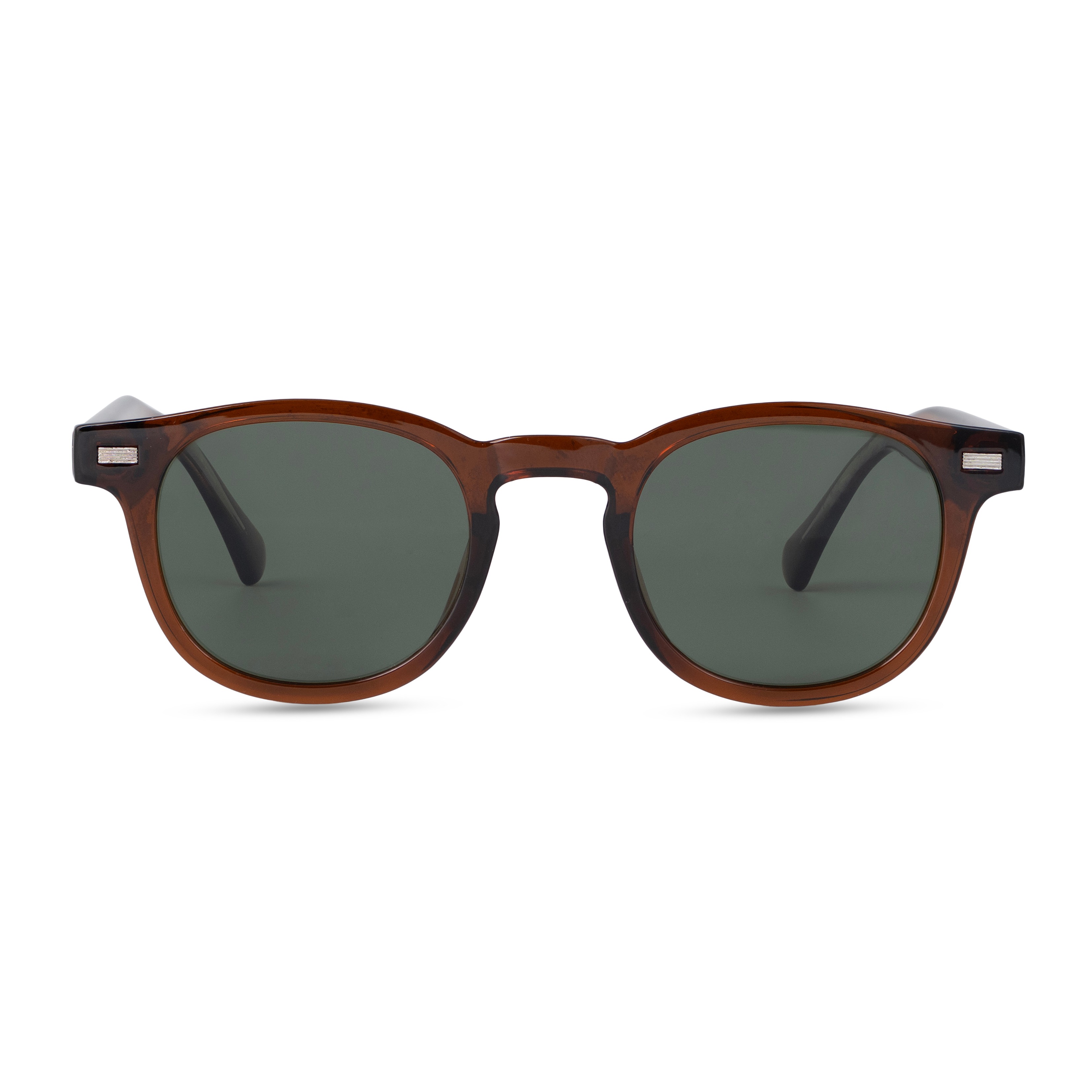Brown Round Sunglasses for Men