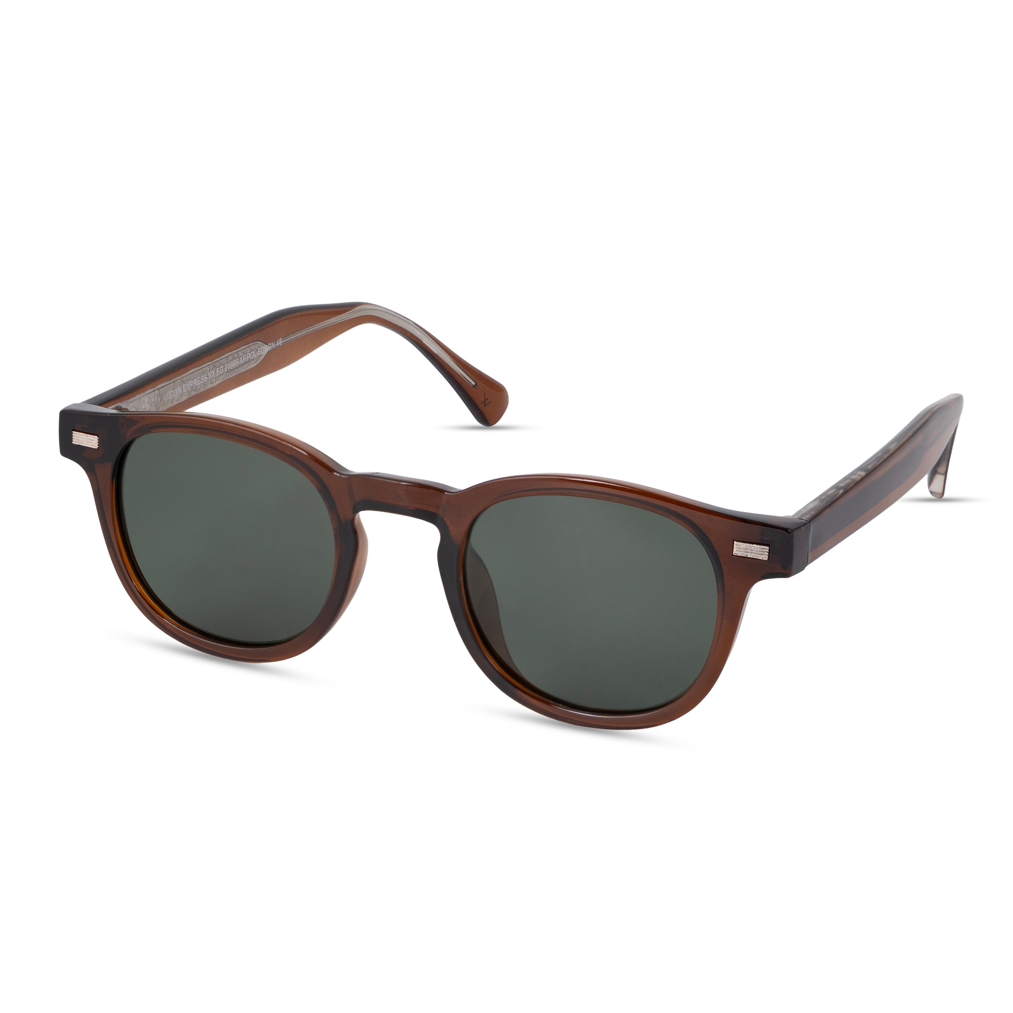 Brown Round Sunglasses for Men
