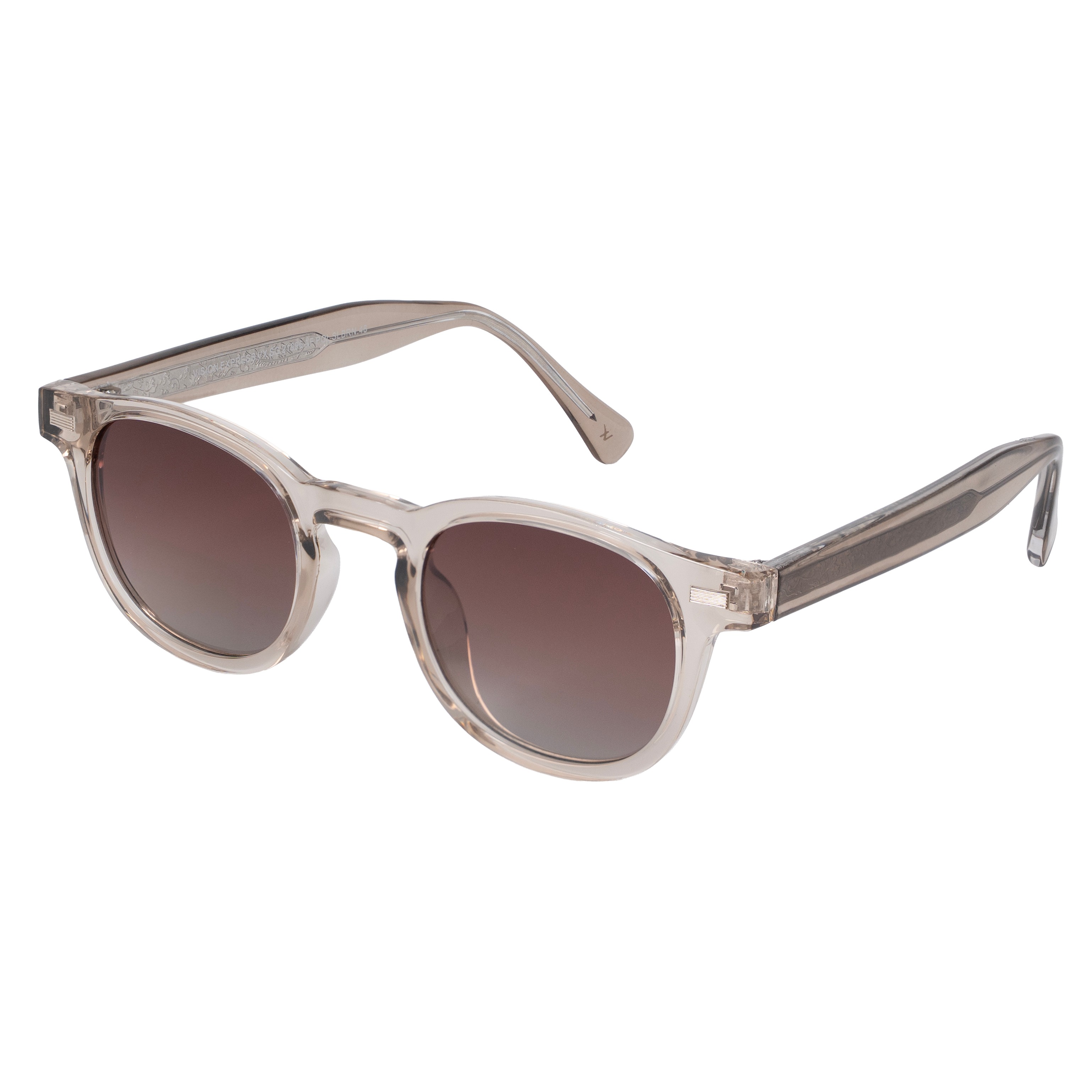 Brown Round Sunglasses for Men