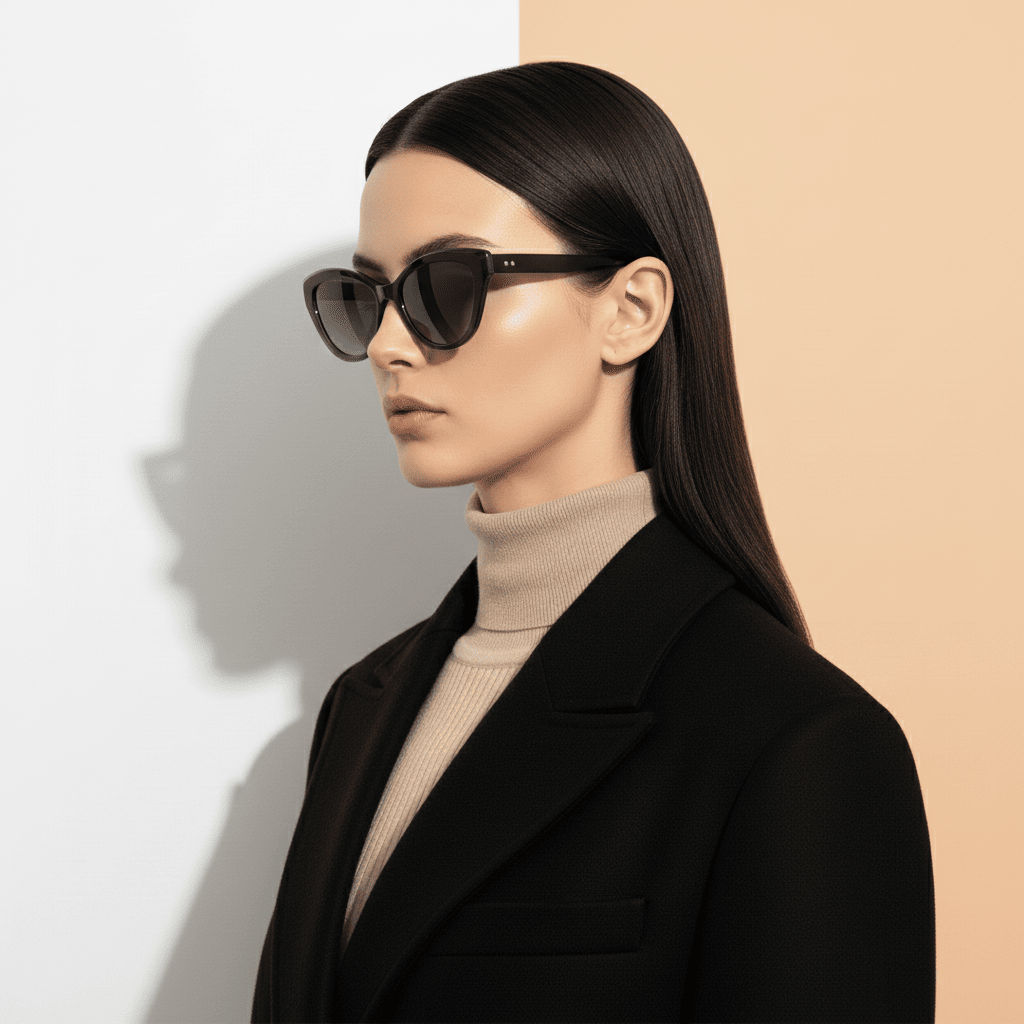 Black Cat Eye Sunglasses for Women