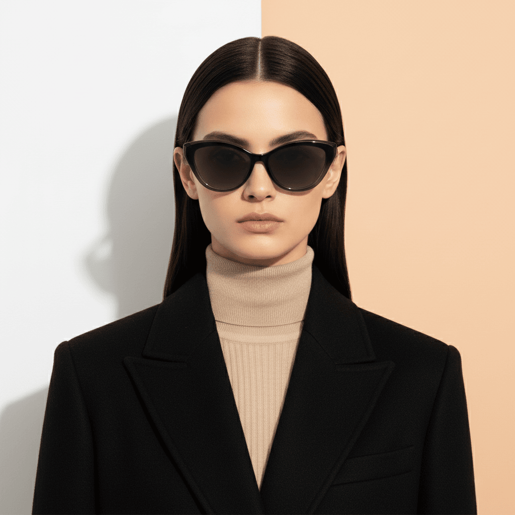 Black Cat Eye Sunglasses for Women