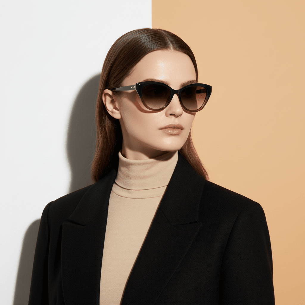 Brown Cat Eye Sunglasses for Women