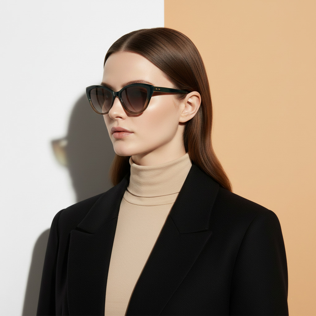 Brown Cat Eye Sunglasses for Women