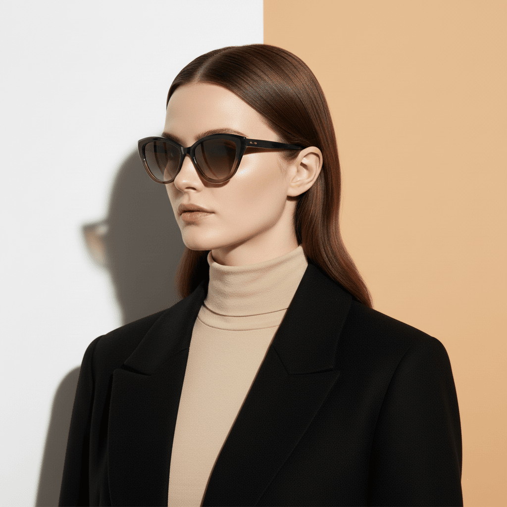 Brown Cat Eye Sunglasses for Women