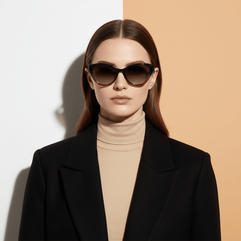 Brown Cat Eye Sunglasses for Women