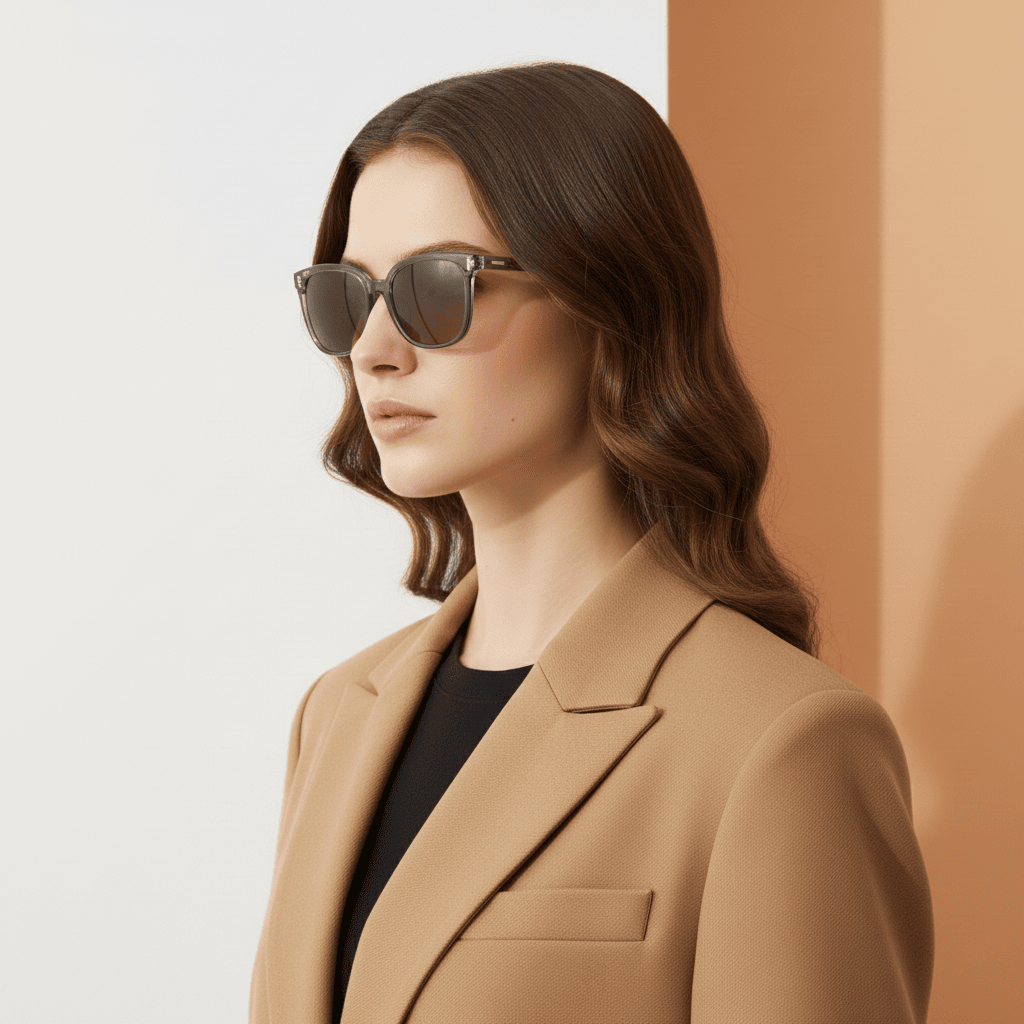 Grey Square Sunglasses for Women
