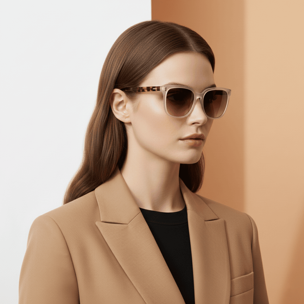Transparent Square Sunglasses for Women