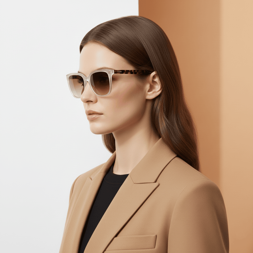 Transparent Square Sunglasses for Women